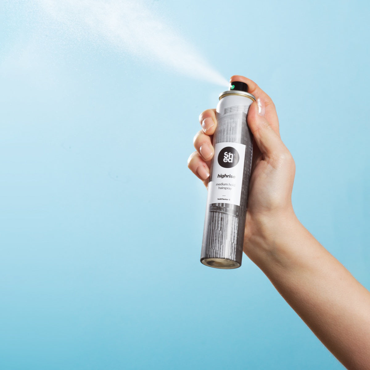 highrise medium hold hairspray 100ml