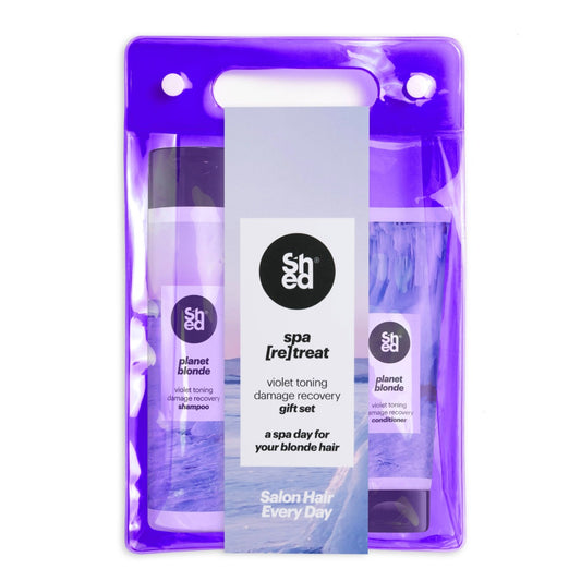 planet blonde spa re[treat] gift set for blonde hair